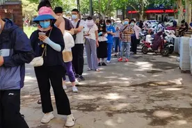 河南夫妻卖凉皮，每天限量300张，8元一个一斤多重，吃完顶一顿饭图片