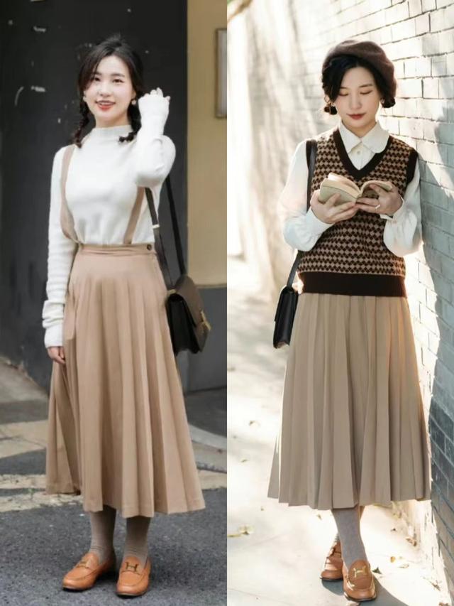小个子穿裙，她有秘籍，3款半裙、多种搭法轻松教你穿出好气质