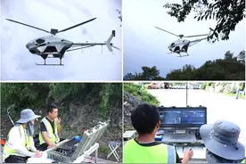 华奕航空HY600应急通信无人直升机驰援北京灾区图片