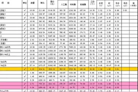 有这一套预算明细表就够了，包含土石方，脚手架，混凝土工程等图片