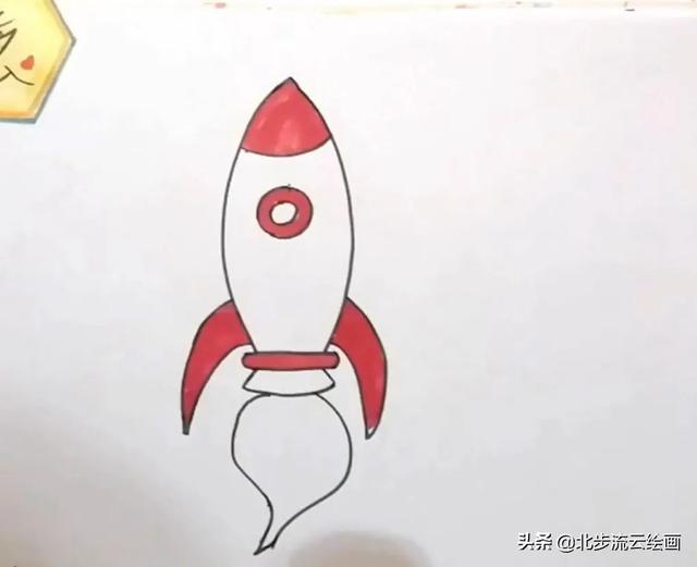 简单的火箭简笔画，看看谁画得又快又漂亮