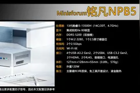 2499的13代酷睿迷你主机！双网口双硬盘+液金散热 铭凡NPB5靠谱吗图片