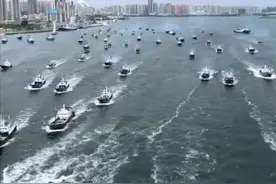 佩服中国渔民的智慧，利用啤酒瓶，打的外国非法渔民嗷嗷乱叫图片