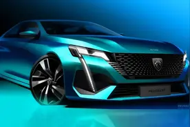 标致新408：这车比思域动感，科技氛围超速腾，獠牙大灯太吸睛图片