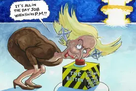 油门踩到底，特拉斯叫嚣核打击俄罗斯，英国80枚三叉戟核弹可摧毁莫斯科图片