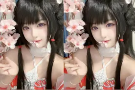 完美世界：小美女COS火灵儿，相似度100%，身材和颜值无可挑剔图片