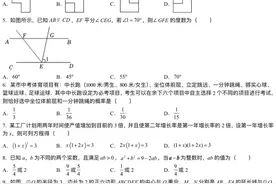 2022年安徽省安庆市九年级毕业班中考模拟数学试题（解析版）图片