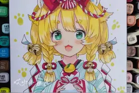 绘画教程 | 马克笔绘画~“仙气飘飘”的二次元动漫人物，动手画起来图片