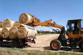 麦收农忙！看大名县秸秆打捆变废为“宝”图片