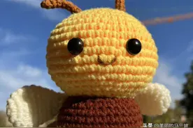 勤劳的小蜜蜂玩偶钩织制作图解，保姆级教程图片