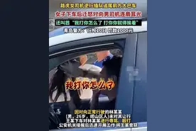 青岛女司机路虎成网红打卡物，警察现场维持秩序，居家拘留是谣传图片