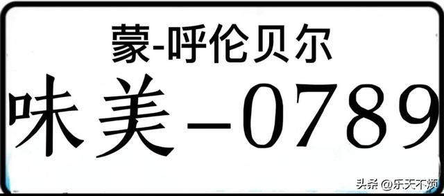 汉字式汽车牌照