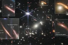 爱因斯坦预测被证实：恒星等大质量物体可以弯曲经过附近的光线图片