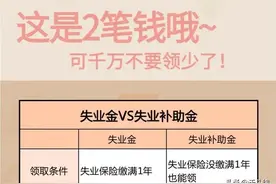 失业了，别担心，还有这两笔钱可以领：失业保险金和失业补助金图片