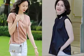 50岁女人夏季裤子就这么穿，“不露小腿不露腰”，知性又有高级感图片