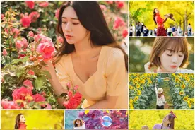不辜负美景，不辜负美颜，人像照片这么拍美极了图片