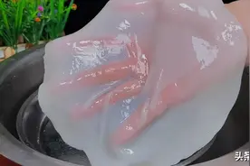 想吃凉皮不用买，家有大米就能做，不洗面不揉面，爽滑劲道米香浓图片