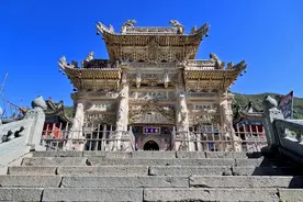 五台山龙泉寺——犹如一个民国精品石雕展图片