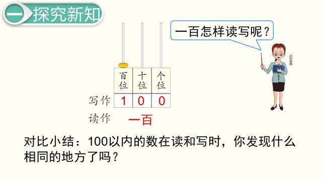 一年级数学下册（人教版）-读数与写数