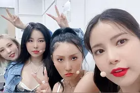 韩国女团成员华莎表演时突然蹲下抚摸私处，被警察骂为表演中无礼图片
