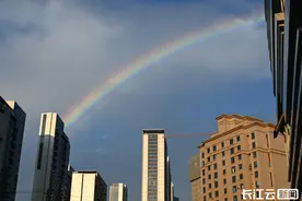 坐标武汉，雨后彩虹美哭了！图片