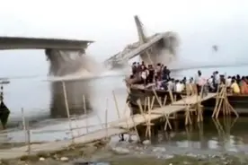 百亿大桥再次垮塌！印度上演“基建病夫”，超越中国是痴人说梦！图片