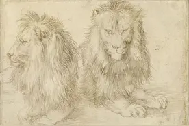 珍藏！大师素描中千姿百态的动物们图片