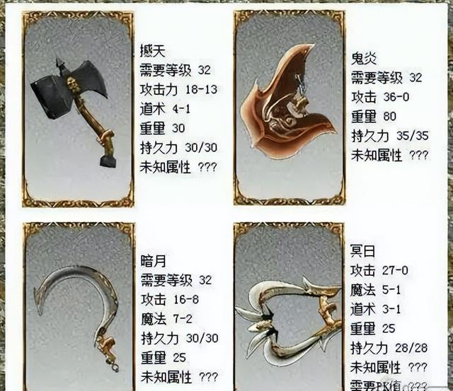 传奇世界：当年被分类过的顶级武器，每一类都有各自的专属称号