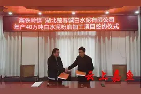 投资1.2亿，年产白水泥40万吨！湖北一水泥项目签约图片