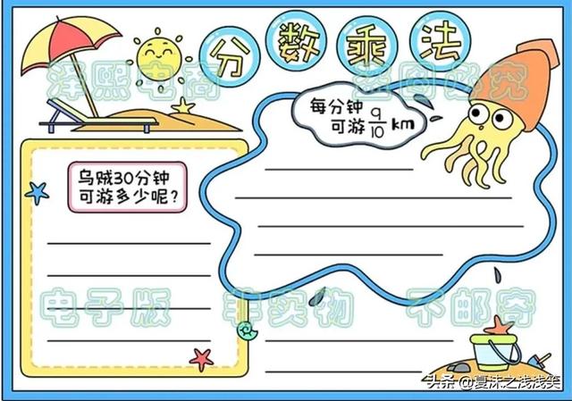 小学生数学常用手抄报200张