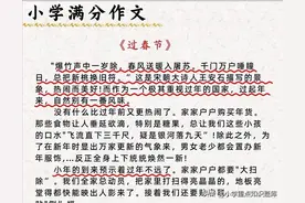 关于“春节”的作文范文图片