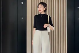 “白色阔腿裤”有多高级？瞧这些优雅气质的搭配，时髦女人都在穿图片