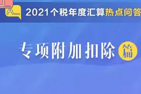 2021个税年度汇算热点问答—专项附加扣除篇图片