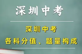 初中生提前了解！深圳中考各科分值、题量构成图片