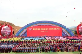 隆林红姐食品有限公司积极参与隆林各族自治县成立70周年庆祝活动图片