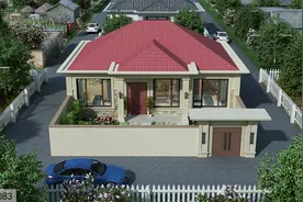 13×17米一层欧式小院，造型简洁却很实用图片