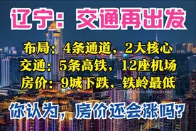 辽宁交通规划：4大通道，5大枢纽，5条高铁，12座机场，9城房价跌图片