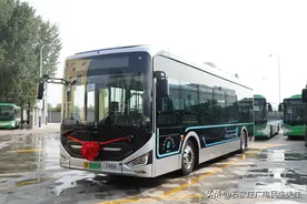 石家庄公交跨入“氢”能时代——首批10辆氢能源公交车正式上线运营图片