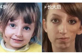 她小时候明明这么可爱，脸为何长歪掉了？图片