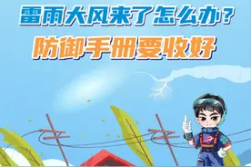 雷雨大风预警！局地暴雨或冰雹→图片