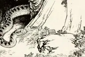 民间故事：寡妇回家路上救了一条黑蛇，黑蛇托梦：今夜千万别回家图片