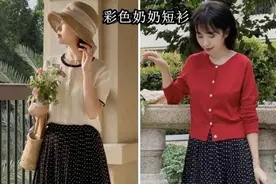 夏天过一半才发现：T恤不兴了！今年流行“奶奶短衫”，洋气减龄图片