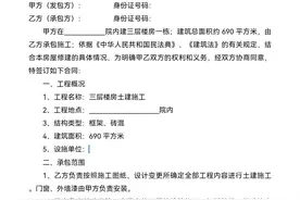 建筑施工承包合同图片