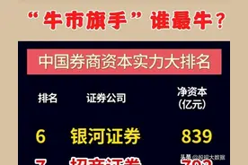 十大券商龙头排名！图片
