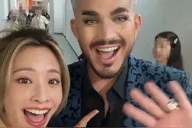 袁咏琳晒与亚当同框视频，互动幽默搞笑，网友：你可以接班何炅图片