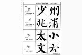 毛笔楷书通用字帖：最详细的颜体楷书教程,初学者必备。图片