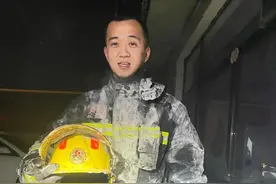 大同消防员战斗服变身“冰铠甲”，引来23万网友围观点赞图片