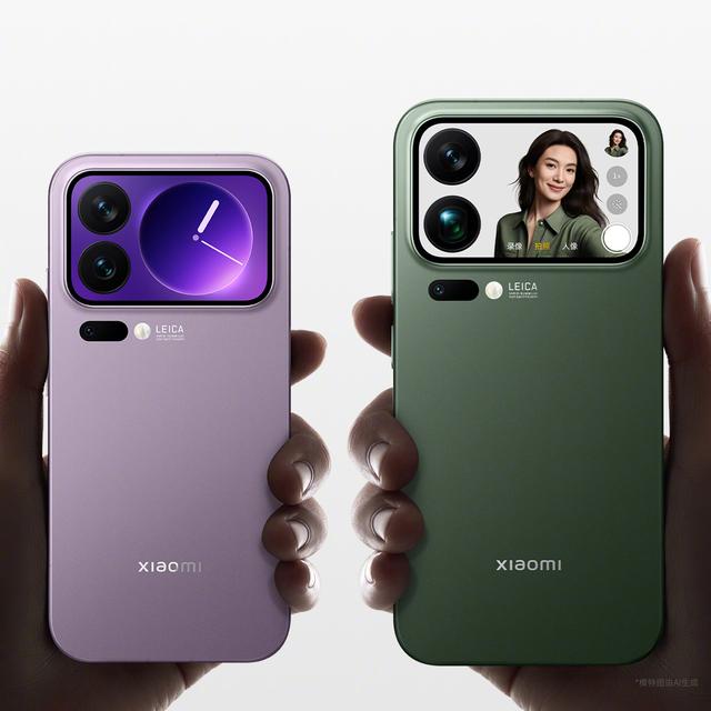 小米17 Pro/Pro Max手机外观公布，新配色森野绿、冷烟紫亮相