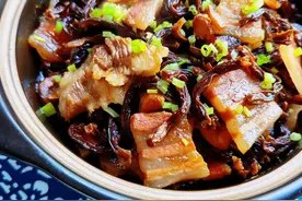 惬意的周末，从一碗豇豆烧肉开始，满口飘香图片