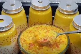 夏日爆款甜品杨枝甘露，超好喝配方，做法简单详细，酸甜好喝图片